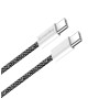 Дата кабель USB-C to USB-C 2.0m (braided cotton) (PD Fast Charging 60W) 3.0А black ColorWay (CW-CBPDCC068-BK) Дата кабель USB-C to USB-C 2.0m (braided cotton) (PD Fast Charging 60W) 3.0А black ColorWay (CW-CBPDCC068-BK)