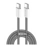 Дата кабель USB-C to USB-C 2.0m (braided cotton) (PD Fast Charging 60W) 3.0А black ColorWay (CW-CBPDCC068-BK) Дата кабель USB-C to USB-C 2.0m (braided cotton) (PD Fast Charging 60W) 3.0А black ColorWay (CW-CBPDCC068-BK)