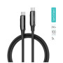 Дата кабель USB-C to USB-C 2.0m (PVC+Aluminum Alloy) (PD Fast Charging 240W) 5А black ColorWay (CW-CBPDCC070-BK) Дата кабель USB-C to USB-C 2.0m (PVC+Aluminum Alloy) (PD Fast Charging 240W) 5А black ColorWay (CW-CBPDCC070-BK)