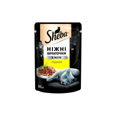 Вологий корм для кішок Sheba cij POU з куркою в желе 85 г (4770608257224)