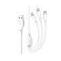 Дата кабель USB 2.0 AM to Lightning + Micro 5P + USB-C 1.0m 2.4A XO (CB-23U3) Дата кабель USB 2.0 AM to Lightning + Micro 5P + USB-C 1.0m 2.4A XO (CB-23U3)