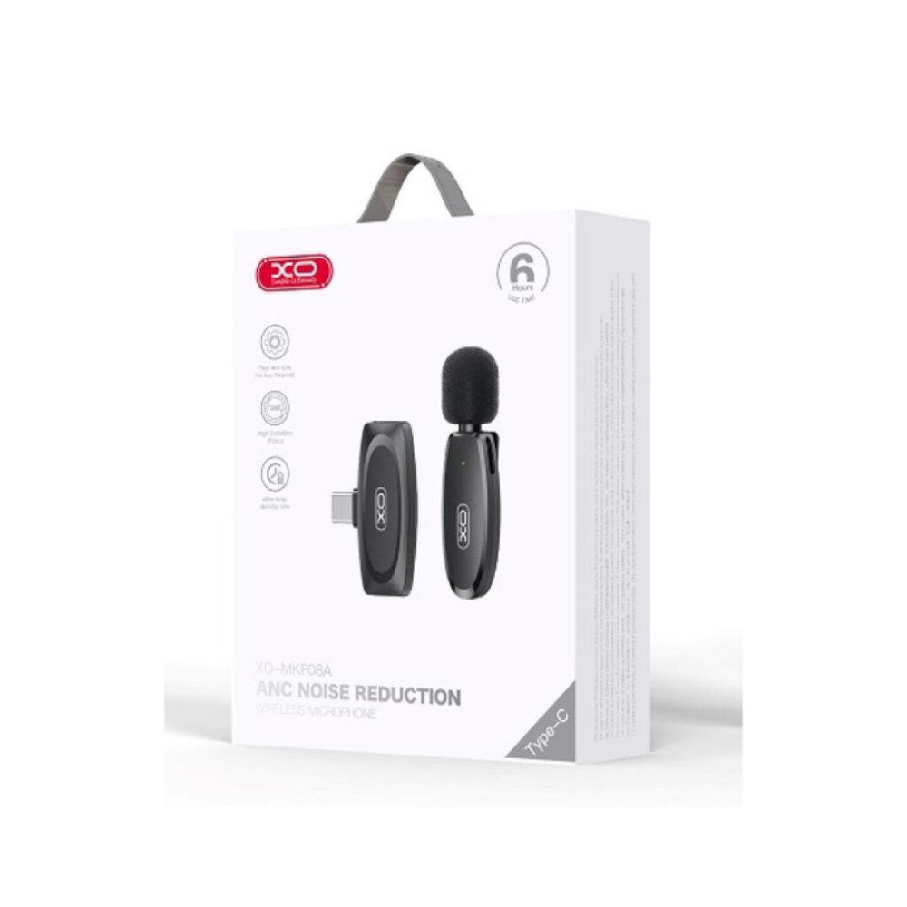 Мікрофон XO MKF08A з придушенням шуму Type-C Black (XO-MKF08A-TC)