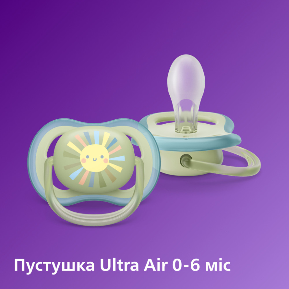 Набір для годування новонароджених Philips AVENT Natural Природний Потік пляшечка 125 мл + пустушка Ultra Air 0-6 міс (SCD837/10)