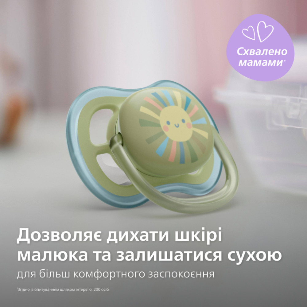 Набір для годування новонароджених Philips AVENT Natural Природний Потік пляшечка 125 мл + пустушка Ultra Air 0-6 міс (SCD837/10)