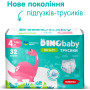 Підгузки Dino Baby 3D Soft 4 розмір (7-14 кг) 128 шт (4 упаковки по 32 шт) (4820204701703) Підгузки Dino Baby 3D Soft 4 розмір (7-14 кг) 128 шт (4 упаковки по 32 шт) (4820204701703)