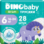 Підгузки Dino Baby 3D Soft 6 розмір (16-24 кг) 112 шт (4 упаковки по 28 шт) (4820204701727) Підгузки Dino Baby 3D Soft 6 розмір (16-24 кг) 112 шт (4 упаковки по 28 шт) (4820204701727)