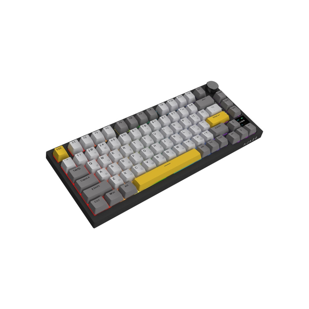 Клавіатура Ajazz AK820 Pro Gift Switch Black RGB USB/Wireless/Bluetooth UA Black (AK820PRO-G-BGY)
