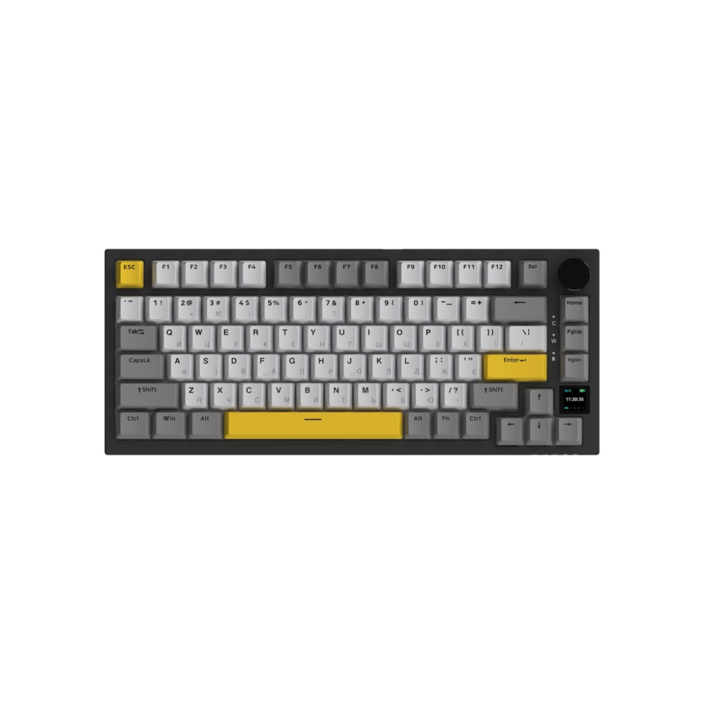 Клавіатура Ajazz AK820 Pro Gift Switch Black RGB USB/Wireless/Bluetooth UA Black (AK820PRO-G-BGY)