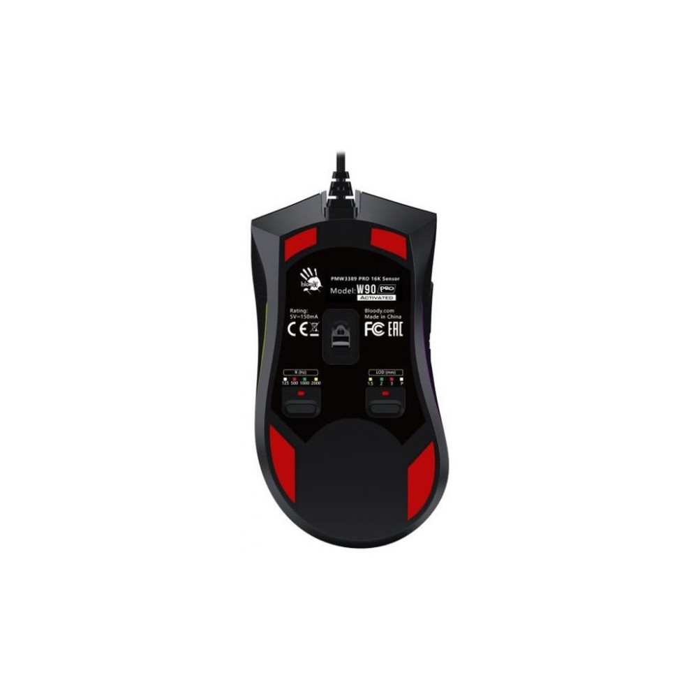 Мишка A4Tech Bloody W90 Pro Stone black (4711421962483)
