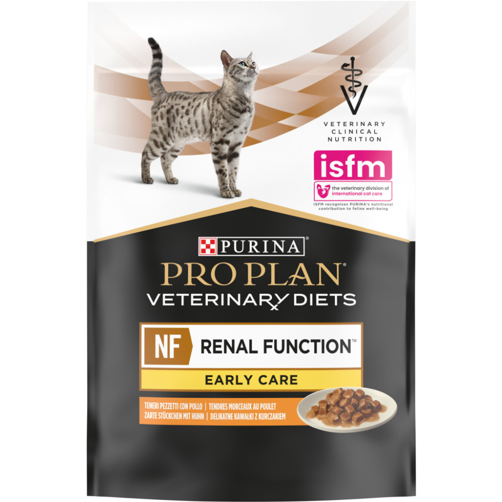 Вологий корм для кішок Purina Pro Plan Veterinary Diets NF Renal Function Early Care З куркою 10 x 85 г (7613287873934)
