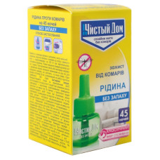 Рідина для фумігатора Чистий Дім Від комарів на 45 ночей 30 мл (4820214191563)