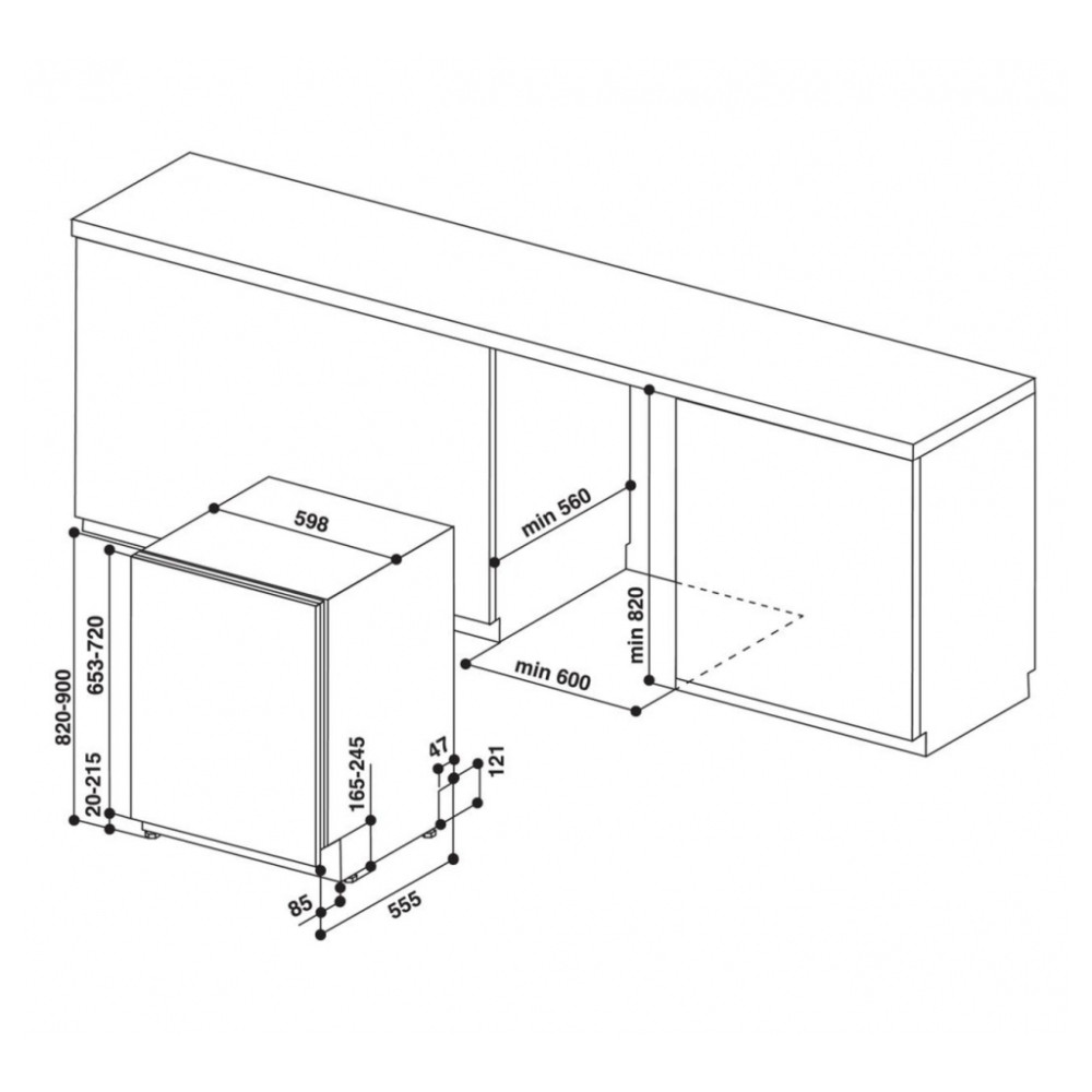 Посудомийна машина Whirlpool WIO3T133PLE