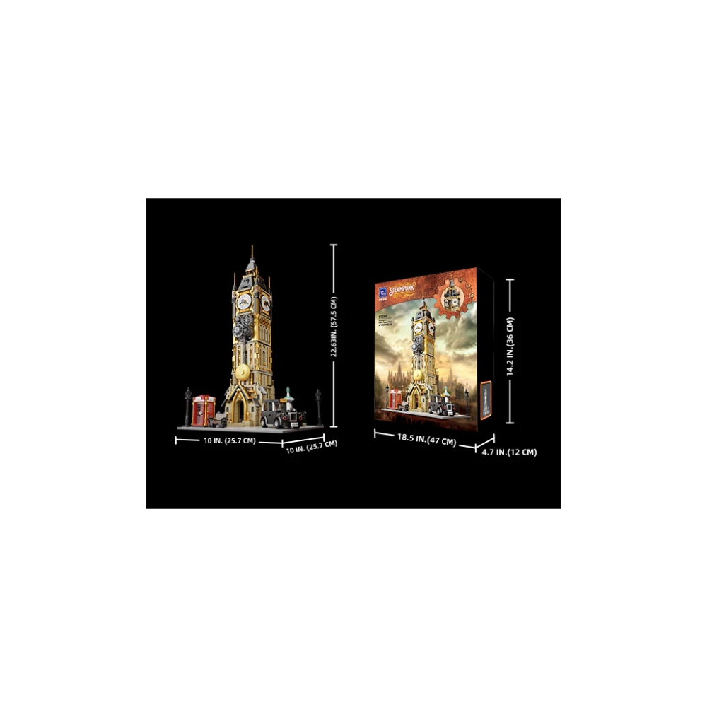 Конструктор Pantasy Original - Steampunk Парк Годинникова вежа в стилі стімпанк (85008)