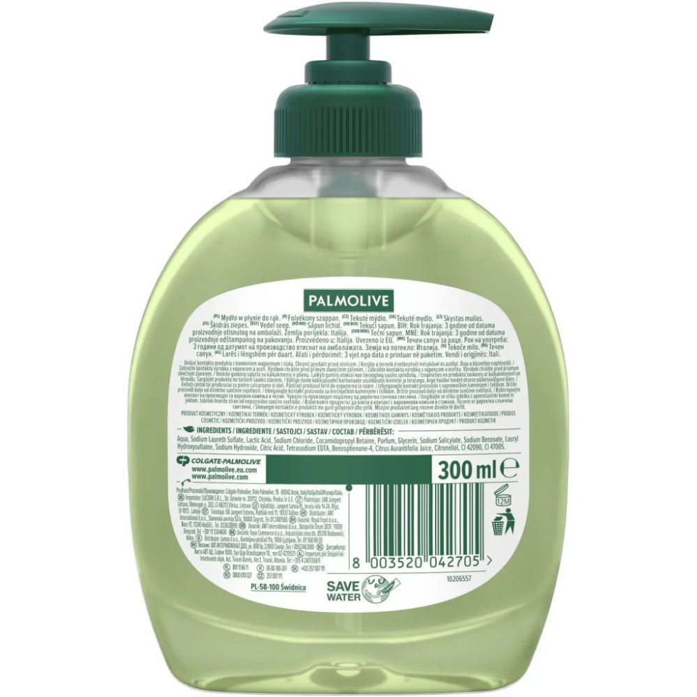 Рідке мило Palmolive Hygiene Plus Нейтралізатор запахів для кухні з екстрактом Лайма 300 мл (8003520042705)