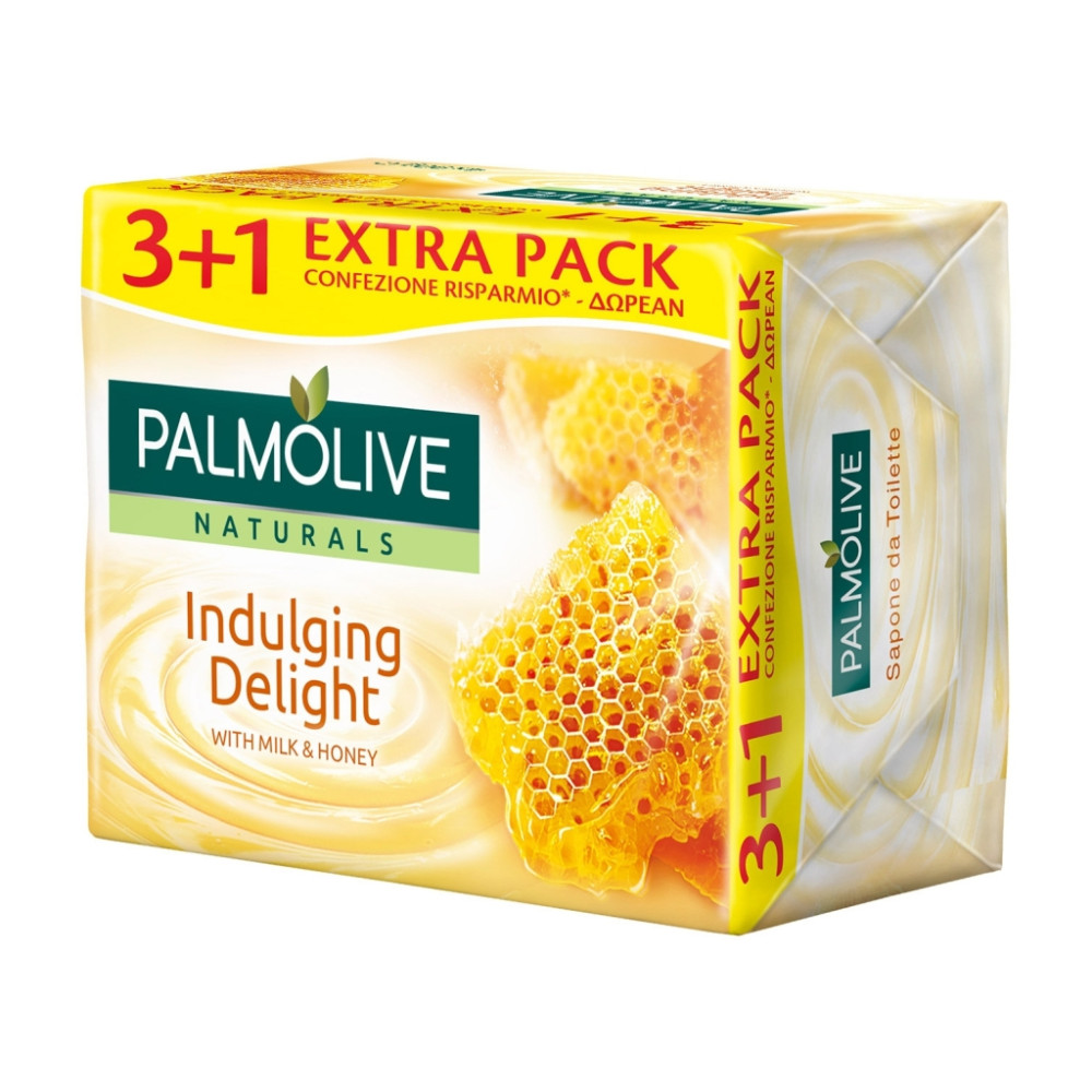 Тверде мило Palmolive Naturals Молочко і мед 4 х 90 г (8718951597648)