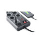 Мережевий фільтр живлення REAL-EL RS-8F USB CHARGE 3m, black (EL122300004) Мережевий фільтр живлення REAL-EL RS-8F USB CHARGE 3m, black (EL122300004)