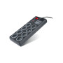 Мережевий фільтр живлення REAL-EL RS-8F USB CHARGE 3m, black (EL122300004) Мережевий фільтр живлення REAL-EL RS-8F USB CHARGE 3m, black (EL122300004)