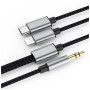 Кабель мультимедійний 3.5mm M to USB-C + Lightning 1.15m XoKo (XK-MH-232) Кабель мультимедійний 3.5mm M to USB-C + Lightning 1.15m XoKo (XK-MH-232)