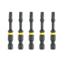 Набір біт DeWALT IMPACT TORSION, ударні, Torx, T15, L=57 мм, 5 шт (DT7394T) Набір біт DeWALT IMPACT TORSION, ударні, Torx, T15, L=57 мм, 5 шт (DT7394T)