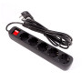 Мережевий фільтр живлення ColorWay CW-PSEA52BK, 5 розеток/ 2M black (CW-PSEA52BK) Мережевий фільтр живлення ColorWay CW-PSEA52BK, 5 розеток/ 2M black (CW-PSEA52BK)