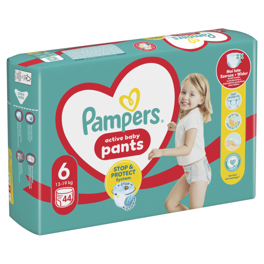 Підгузки Pampers трусики Pants Giant Розмір 6 (14-19 кг) 44 шт (8006540069356)
