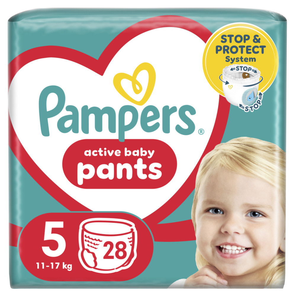 Підгузки Pampers трусики Pants Junior Розмір 5 (12-17 кг) 28 шт (8006540069714)