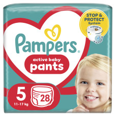 Підгузки Pampers трусики Pants Junior Розмір 5 (12-17 кг) 28 шт (8006540069714)