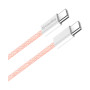 Дата кабель USB-C to USB-C 1.0m 60W 3.0А pink ColorWay (CW-CBPDCC061-P) Дата кабель USB-C to USB-C 1.0m 60W 3.0А pink ColorWay (CW-CBPDCC061-P)