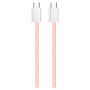 Дата кабель USB-C to USB-C 1.0m 60W 3.0А pink ColorWay (CW-CBPDCC061-P) Дата кабель USB-C to USB-C 1.0m 60W 3.0А pink ColorWay (CW-CBPDCC061-P)