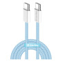Дата кабель USB-C to USB-C 1.0m 60W 3.0А blue ColorWay (CW-CBPDCC061-BL) Дата кабель USB-C to USB-C 1.0m 60W 3.0А blue ColorWay (CW-CBPDCC061-BL)