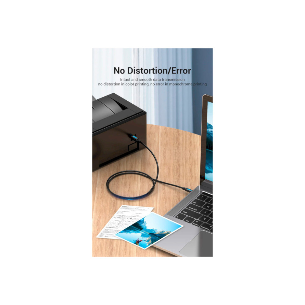 Кабель для принтера USB 2.0 CM/BM 2.0m 2.4А 480Mbps Vention (CQUBH)