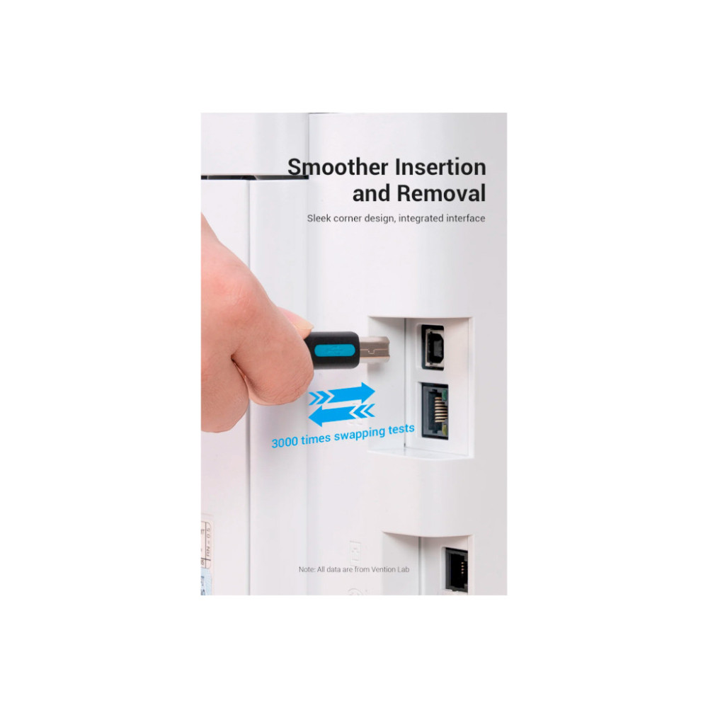 Кабель для принтера USB 2.0 CM/BM 2.0m 2.4А 480Mbps Vention (CQUBH)