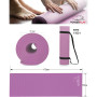 Килимок для йоги PowerPlay 4010 PVC Yoga Mat 173 x 61 x 0.6 см Лавандовий (PP_4010_Lavender_(173*0,6))