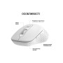 Мишка OfficePro M230W Silent Click Wireless/Bluetooth White (M230W) Мишка OfficePro M230W Silent Click Wireless/Bluetooth White (M230W)