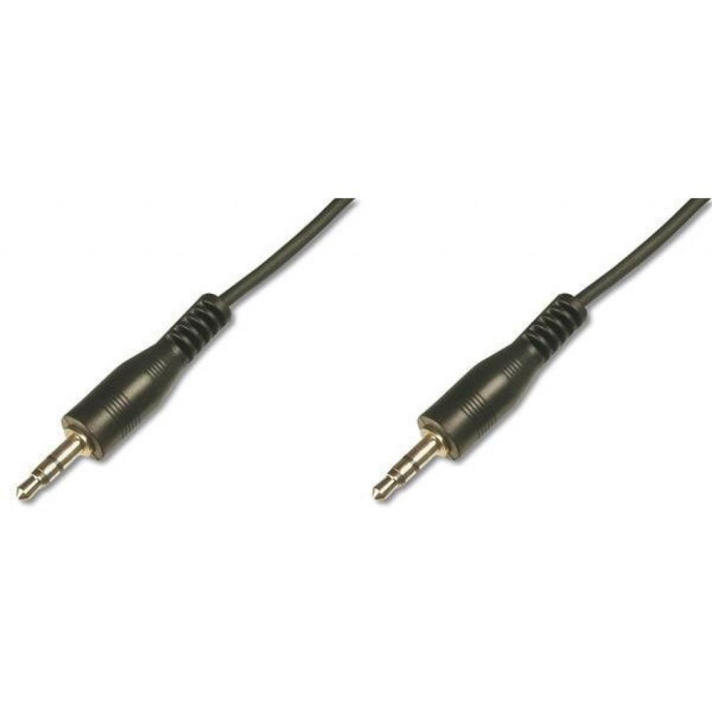 Кабель мультимедійний 3.5mm M to 3.5mm M 1.5m Digitus (AK-510100-015-S)