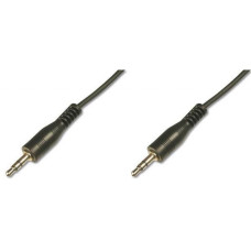 Кабель мультимедійний 3.5mm M to 3.5mm M 1.5m Digitus (AK-510100-015-S)