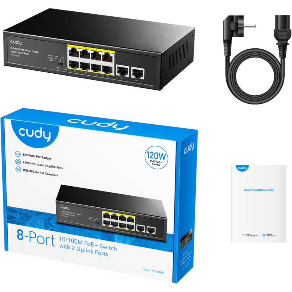 Комутатор мережевий Cudy FS1010P