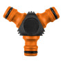 Трійник для шлангу Neo Tools трійник 1/2"-3/4", двокомпонентний (15-744) Трійник для шлангу Neo Tools трійник 1/2"-3/4", двокомпонентний (15-744)