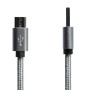 Дата кабель USB 2.0 AM to Micro 5P 1.0m Grey/Black Grand-X (FM02) Дата кабель USB 2.0 AM to Micro 5P 1.0m Grey/Black Grand-X (FM02)