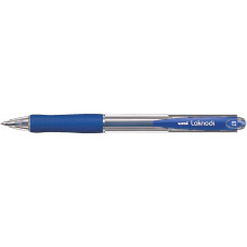 Ручка кулькова UNI автоматична Laknock синій 0,5 мм (SN-100.(05).Blue.)