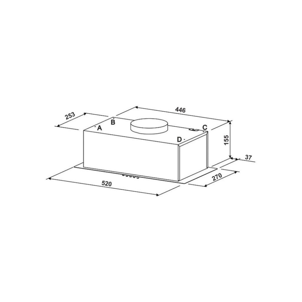 Витяжка кухонна Jantar BILT 650 LED 52 WH