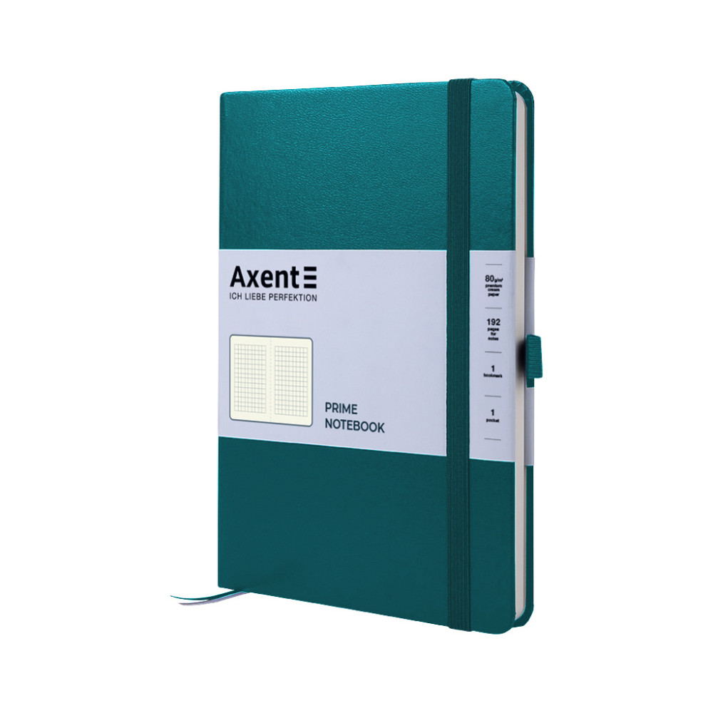 Блокнот Axent Partner Prime 145х210 мм A5 96 аркушів у клітинка Малахіт (8305-31-A)
