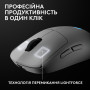 Мишка Logitech G Pro 2 Lightspeed Wireless White (910-007302) Мишка Logitech G Pro 2 Lightspeed Wireless White (910-007302)