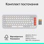 Клавіатура Logitech POP Icon Keys Bluetooth UA Off-White (920-013072) Клавіатура Logitech POP Icon Keys Bluetooth UA Off-White (920-013072)