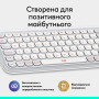 Клавіатура Logitech POP Icon Keys Bluetooth UA Off-White (920-013072) Клавіатура Logitech POP Icon Keys Bluetooth UA Off-White (920-013072)