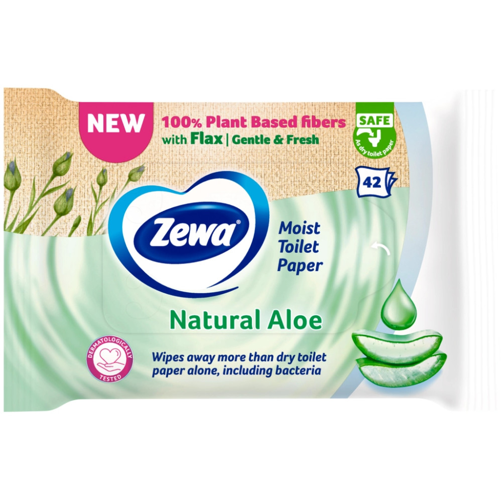 Туалетний папір Zewa Aloe Vera 42 шт (7322540898934)