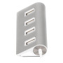 Концентратор Maxxter USB 2.0 Type-A 4 ports silver (HU2A-4P-01) Концентратор Maxxter USB 2.0 Type-A 4 ports silver (HU2A-4P-01)