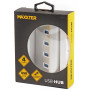 Концентратор Maxxter USB 3.0 Type-A 4 ports silver (HU3A-4P-01) Концентратор Maxxter USB 3.0 Type-A 4 ports silver (HU3A-4P-01)