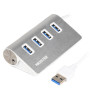 Концентратор Maxxter USB 3.0 Type-A 4 ports silver (HU3A-4P-01) Концентратор Maxxter USB 3.0 Type-A 4 ports silver (HU3A-4P-01)
