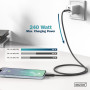 Дата кабель USB-C to USB-C 2.0m USB 4.0 Gen2 20G 240W 8K silicone black Digitus (AK-300344-020-S) Дата кабель USB-C to USB-C 2.0m USB 4.0 Gen2 20G 240W 8K silicone black Digitus (AK-300344-020-S)
